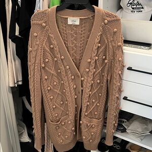 Aritzia Wilfred Tan Women's Cardigan